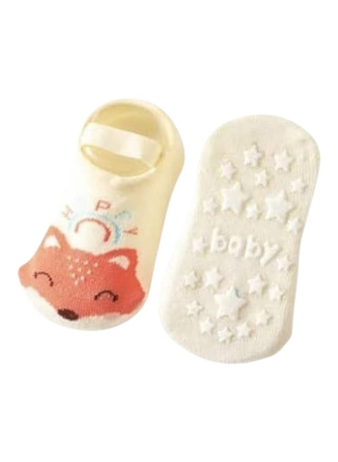 Cotton baby socks with cartoon prints, non-slip, for boys and girls, small 3-36 months, model 373